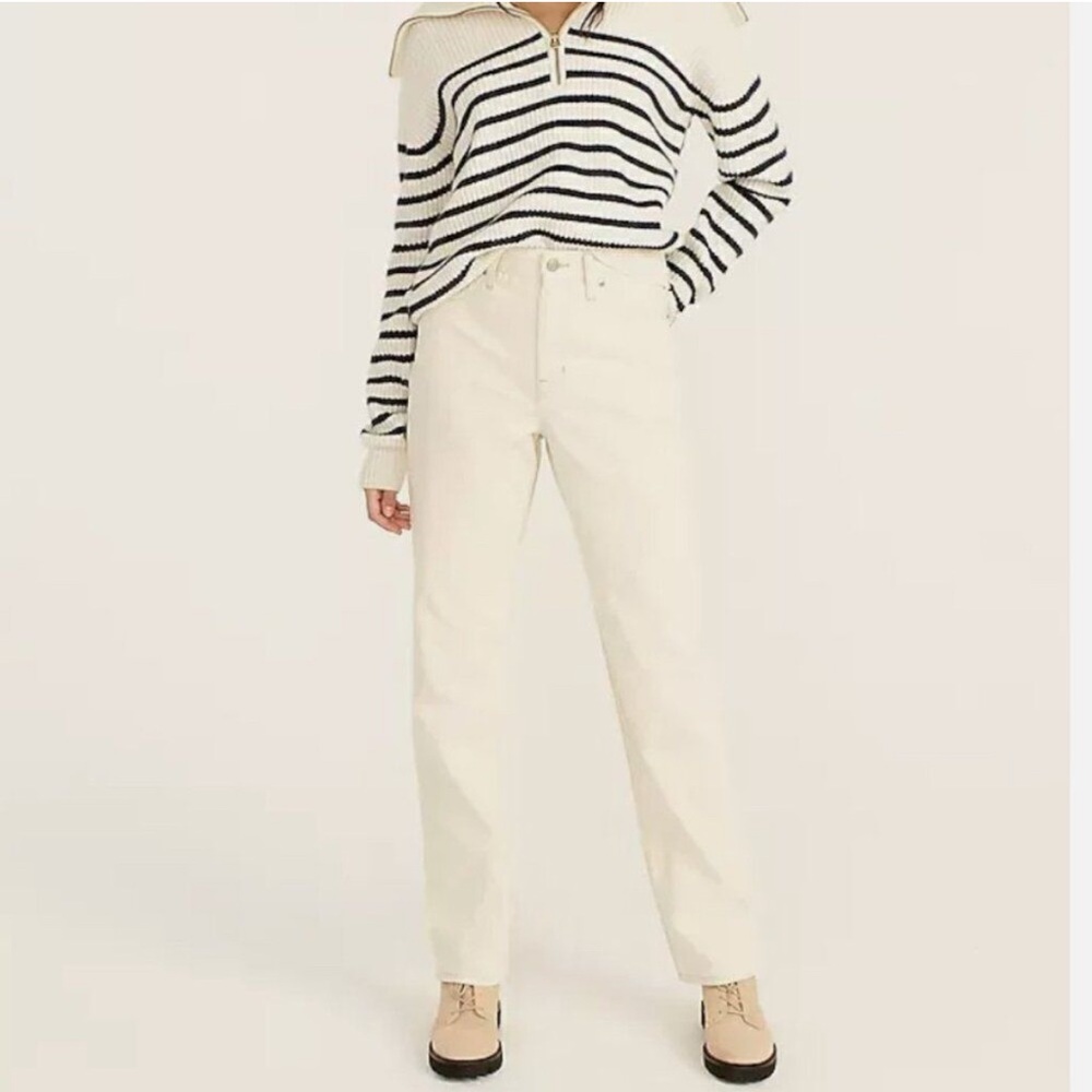 J. Crew Slouchy boyfriend jean in ecru size 29